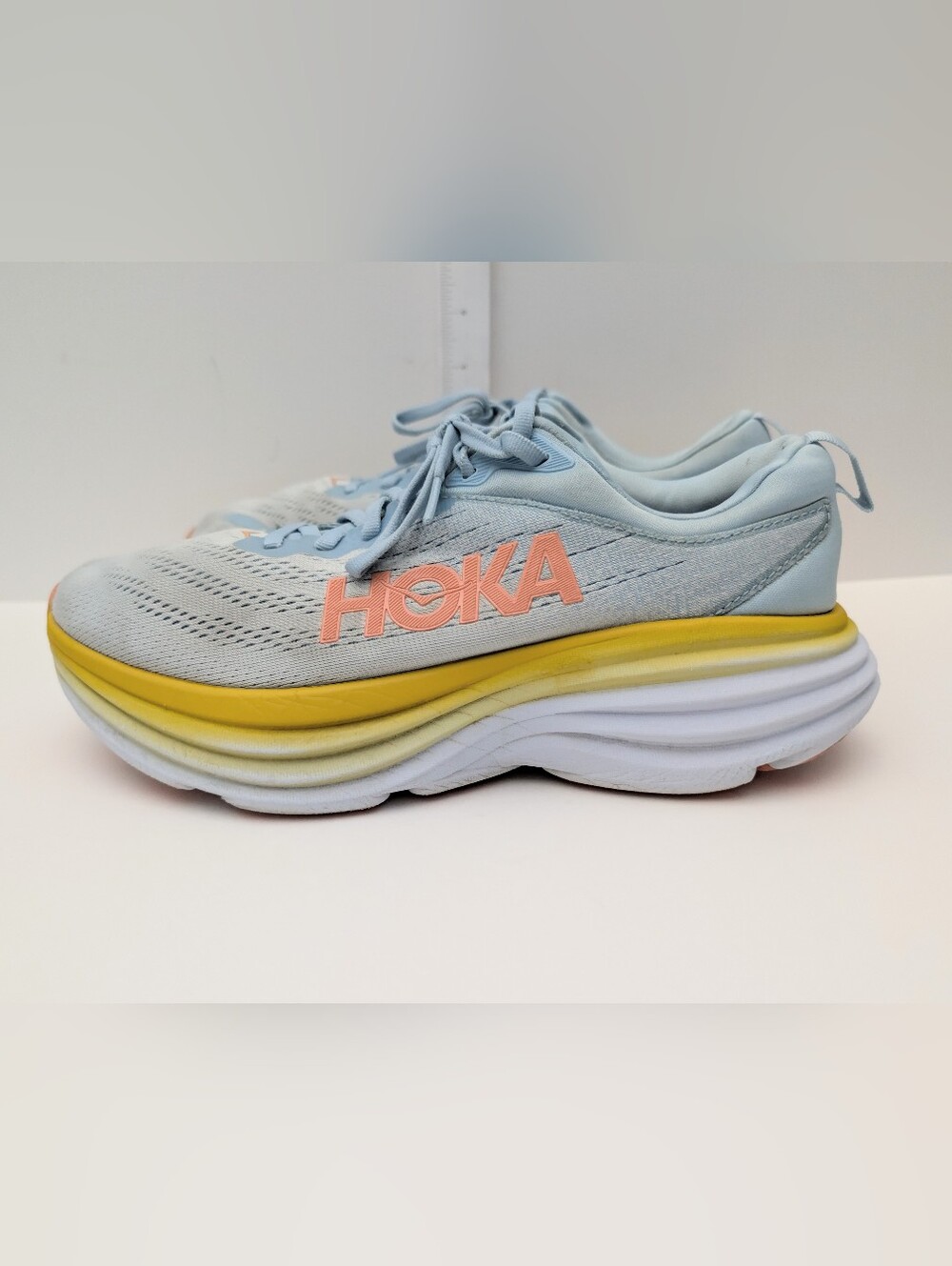 Hoka One One Bondi 8 Blue Summer Song Country Air Women's US 8.5 (D) NICE